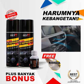 Jual PAKET PEMBERSIH AC MOBIL D   AN JAMUR KACA PENYEJUK AC REFRESHER DAN