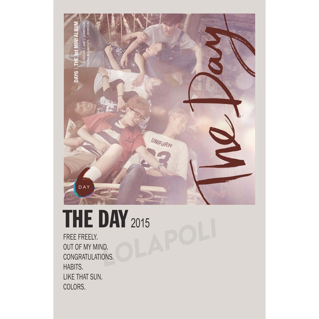 Poster Cover Album K-Pop The Day - Day6