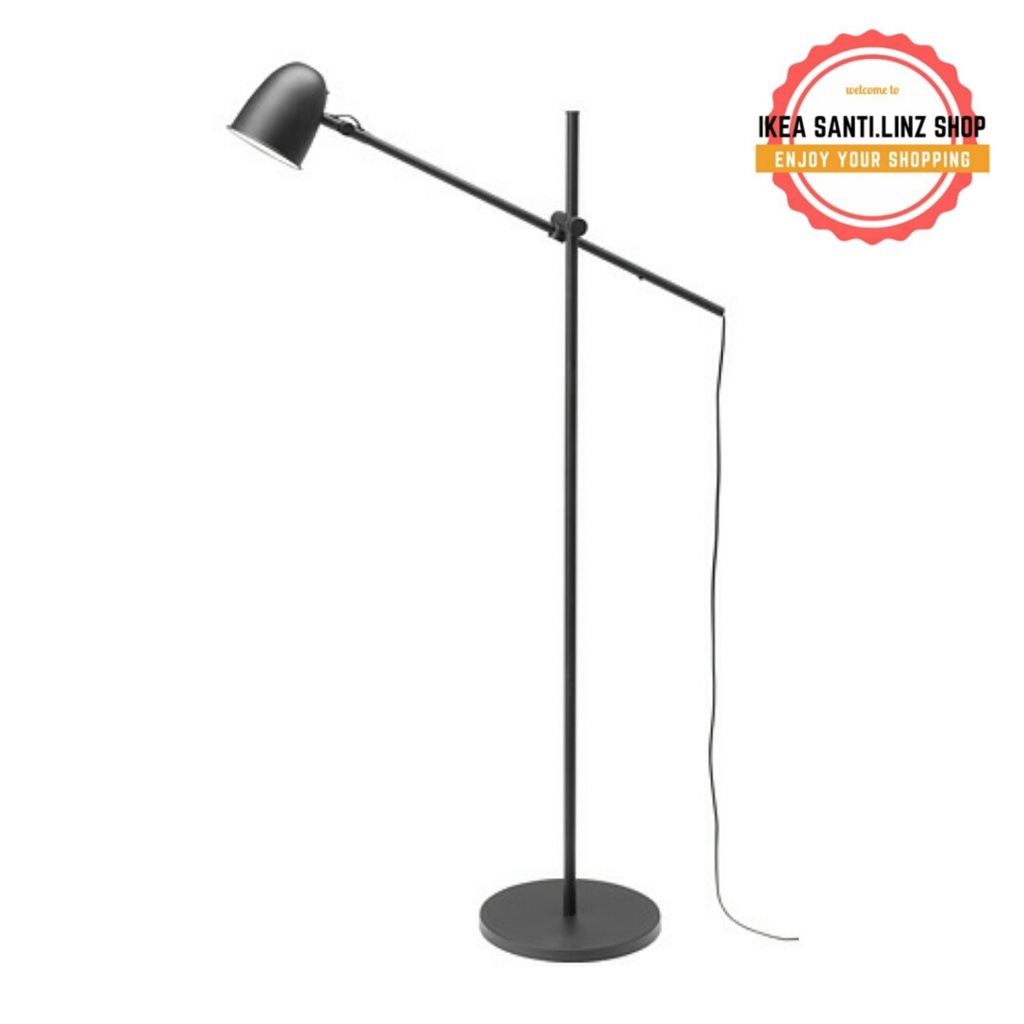 SKURUP Lampu lantai/baca, hitam