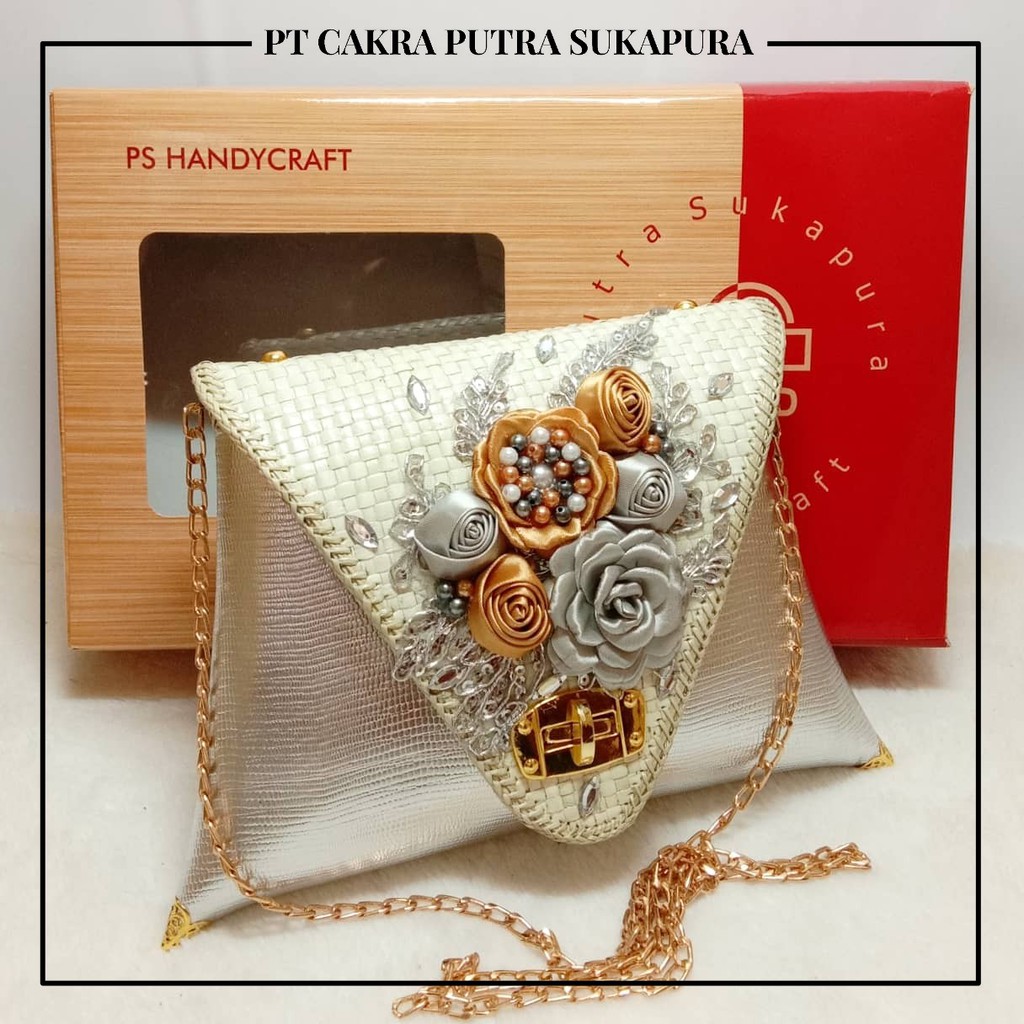 Clutch pesta segita cantik party wanita