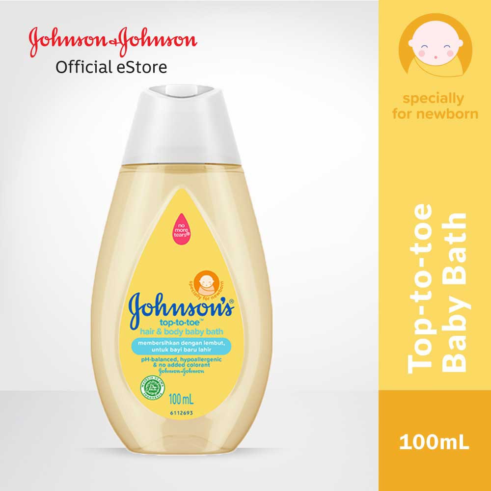 JOHNSONS BABY Wash Top to Toe Sabun Mandi Bayi Botol 100 ml