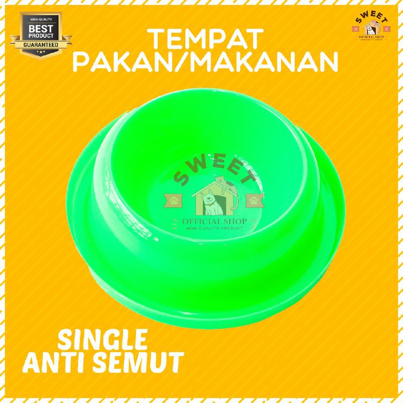 Tempat Pakan / Makan Single Anti Semut Kucing Anjing Hewan