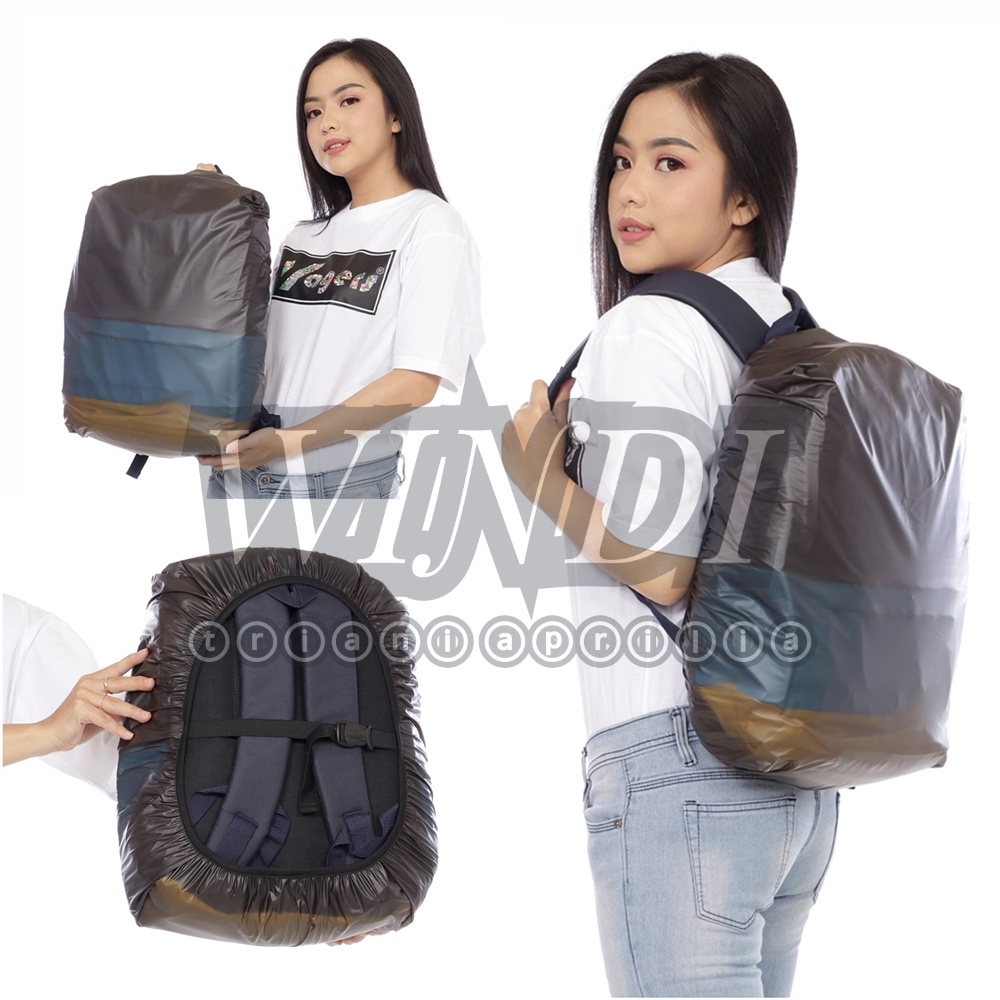 MANTEL TAS ANTI AIR- RAINCOVER - COVER TAS PRIA WANITA ANTI AIR