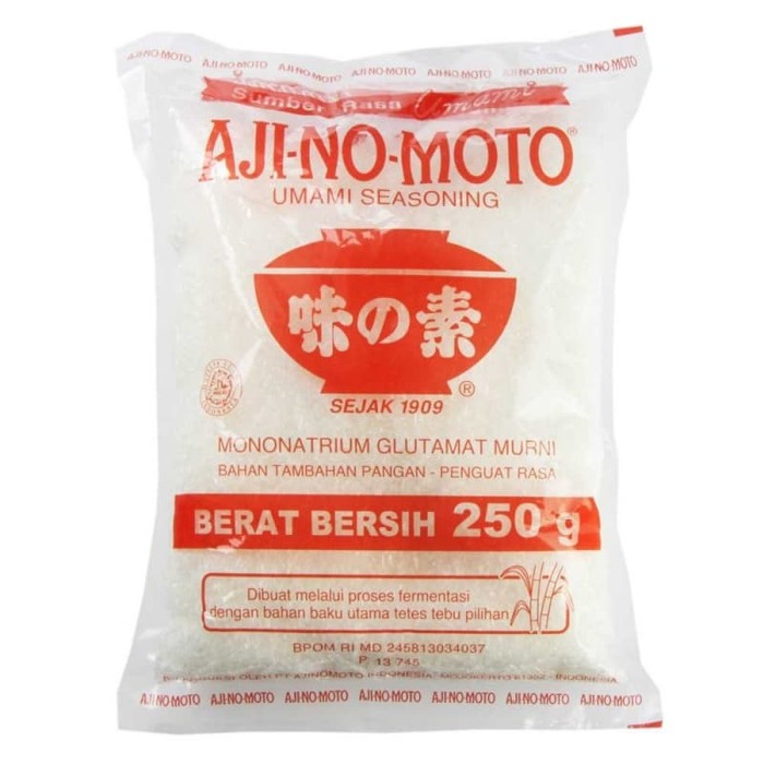 

PENYEDAP RASA AJINOMOTO MSG 250 GR GOURMET SEASONING