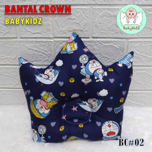 Bantal Bayi Anti Peyang Mahkota Crown Motif Karakter