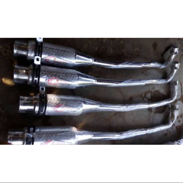 Knalpot Racing Shogun R / Shogun 125 / Shogun 110 - Knalpot CSR Racing Full Chrome Unversal