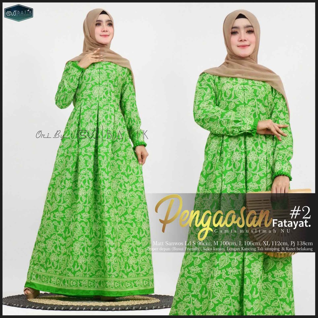 Free Masker Gamis Muslimat Nu Gamis Fatayat Pengaosan Hijau Seragam Umroh Nu Dress Hijau Ori By Svj Shopee Indonesia