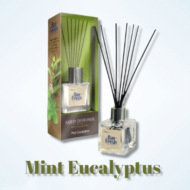 Bayfresh Reed Diffuser Mint Eucalyptus /Sakura Bloom/Yuzu Citron 30 ml Essential Pengharum Ruangan / Diffuser-Mint Eucalyptus 30ml