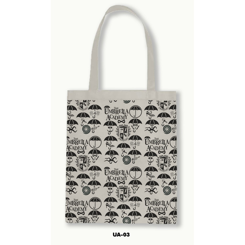 TOTE BAG BLACU MOTIF - UMBRELLA ACADEMY