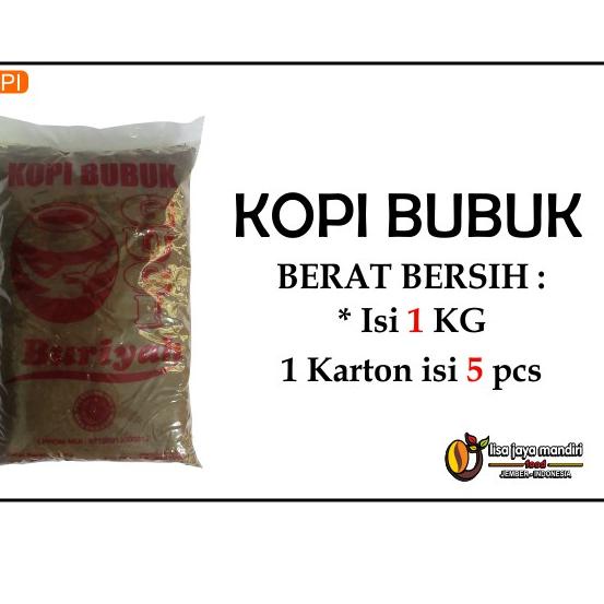 

[Best seller] ♫ Kopi Bubuk Buriyah Cap GUCI 1kg ➬ Laris