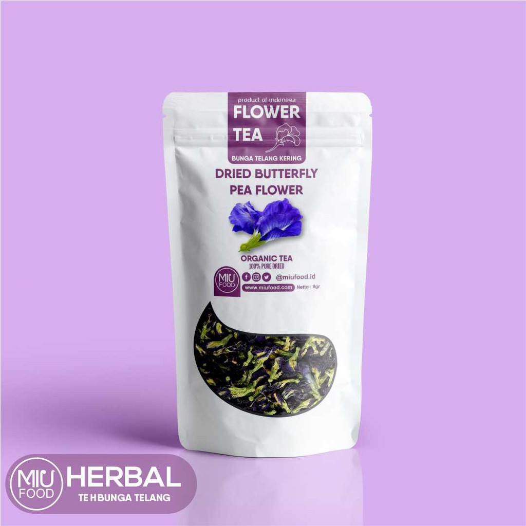 

Bunga Telang Kering Organik/Teh Bunga Telang Organik/Bluepea Tea 50gr