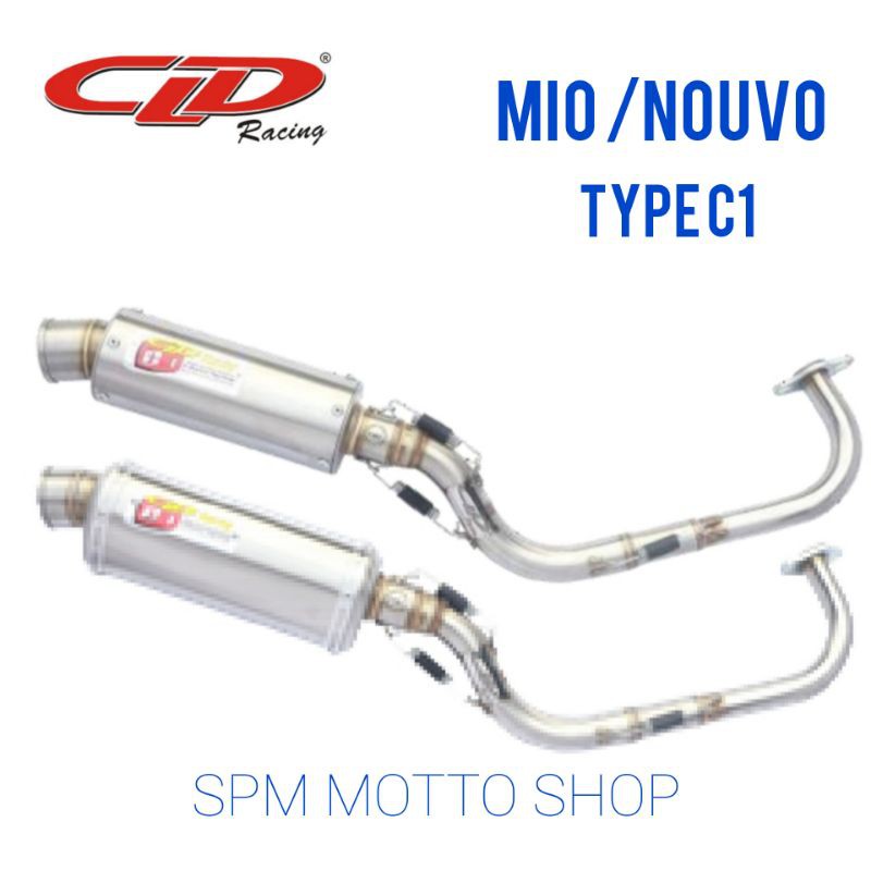 Knalpot CLD Racing MIO Nouvo Type C1 Bulat ORIGINAL