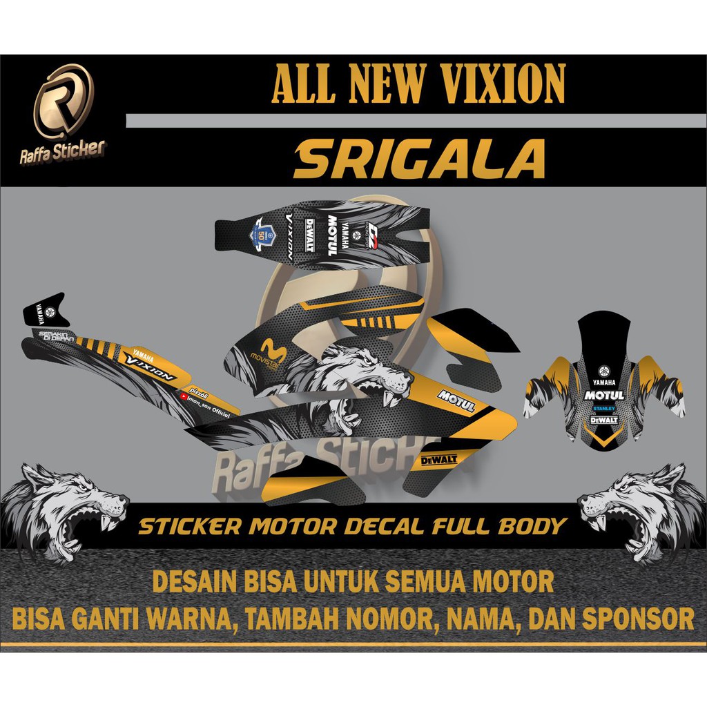 decal stiker vixion R dekal stiker motor vixion new decal all new vixion stiker motor vixion 2020