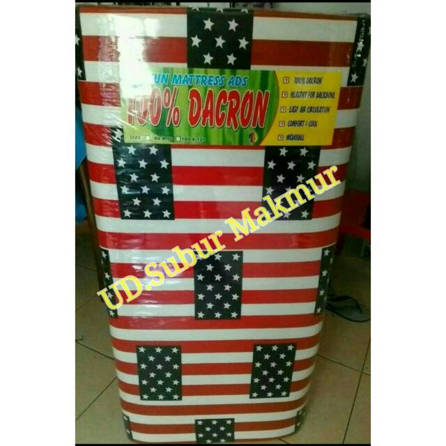 Kasur Lipat Busa Dacron Super Uk.180x120x5 cm (BUKAN BUSA BIASA)