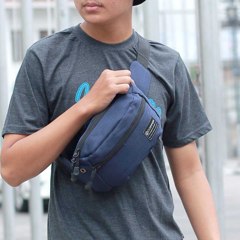 Bos - Tas Salempang Pria Waistbag Selempang Pinggang Murah Bahan Cordura