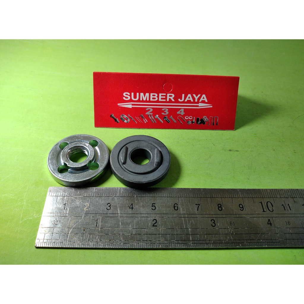 Collet Nut TAHANAN Mur Jepit Mata Gerinda Gurinda Tangan 4&quot; Inch TERMURAH