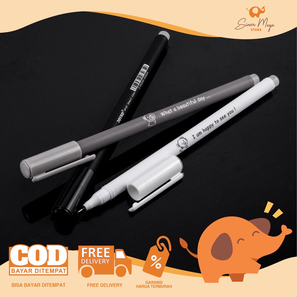 

Joyko Gel Pen 0.5 GP-321 Shokyo 3 / Erasable Gel Pen Pulpen Bisa Dihapus Murah Berkualitas