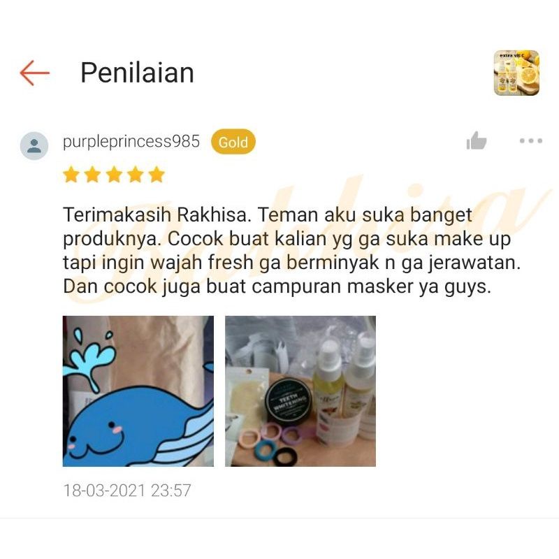 Spray Lemon Water VIT C  Perawatan Wajah Sehat Segar Alami, 9 in 1 Manfaat Natural Halal Original-8