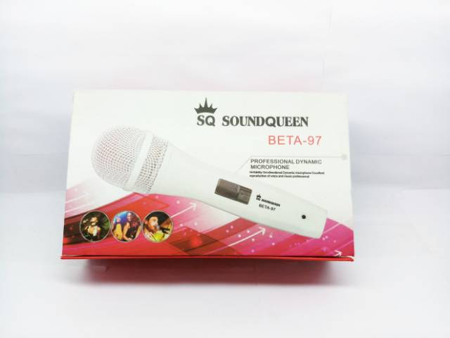 Mic vocal Soundqueen BETA-97 plus kabel