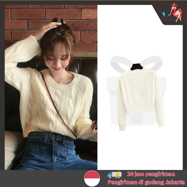 Baju Rajut Wanita/Atasan Rajut/Sweater Oversize Wanita/Sweater Oversize/Blouse Wanita/Sweater Korea