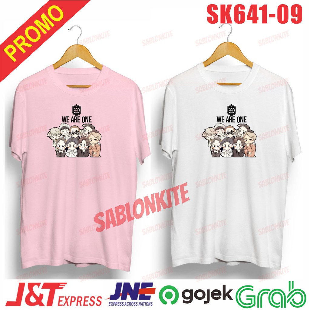 MURAH!!! KAOS EXO WE ARE ONE CARTOON UNISEX SK 641 COMBED 30S