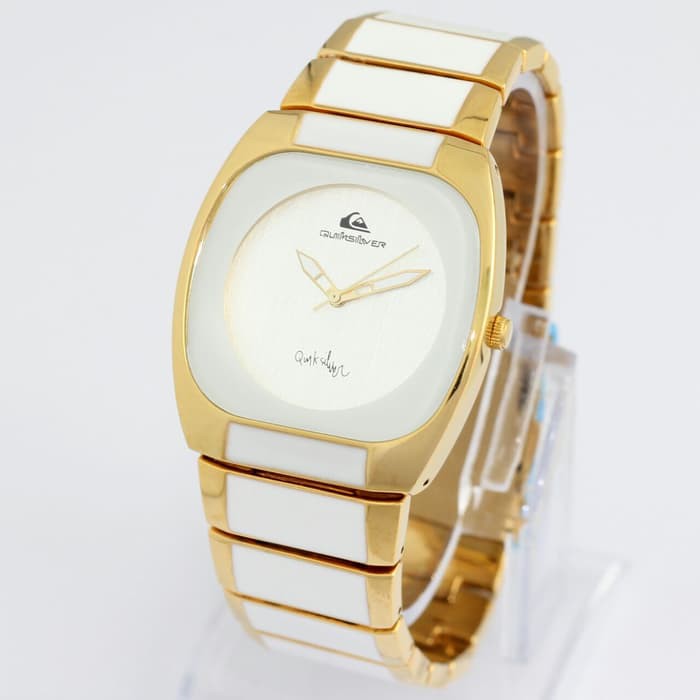 Jam Tangan Pria / Cowok Seven  Surfer Rantai Gold White