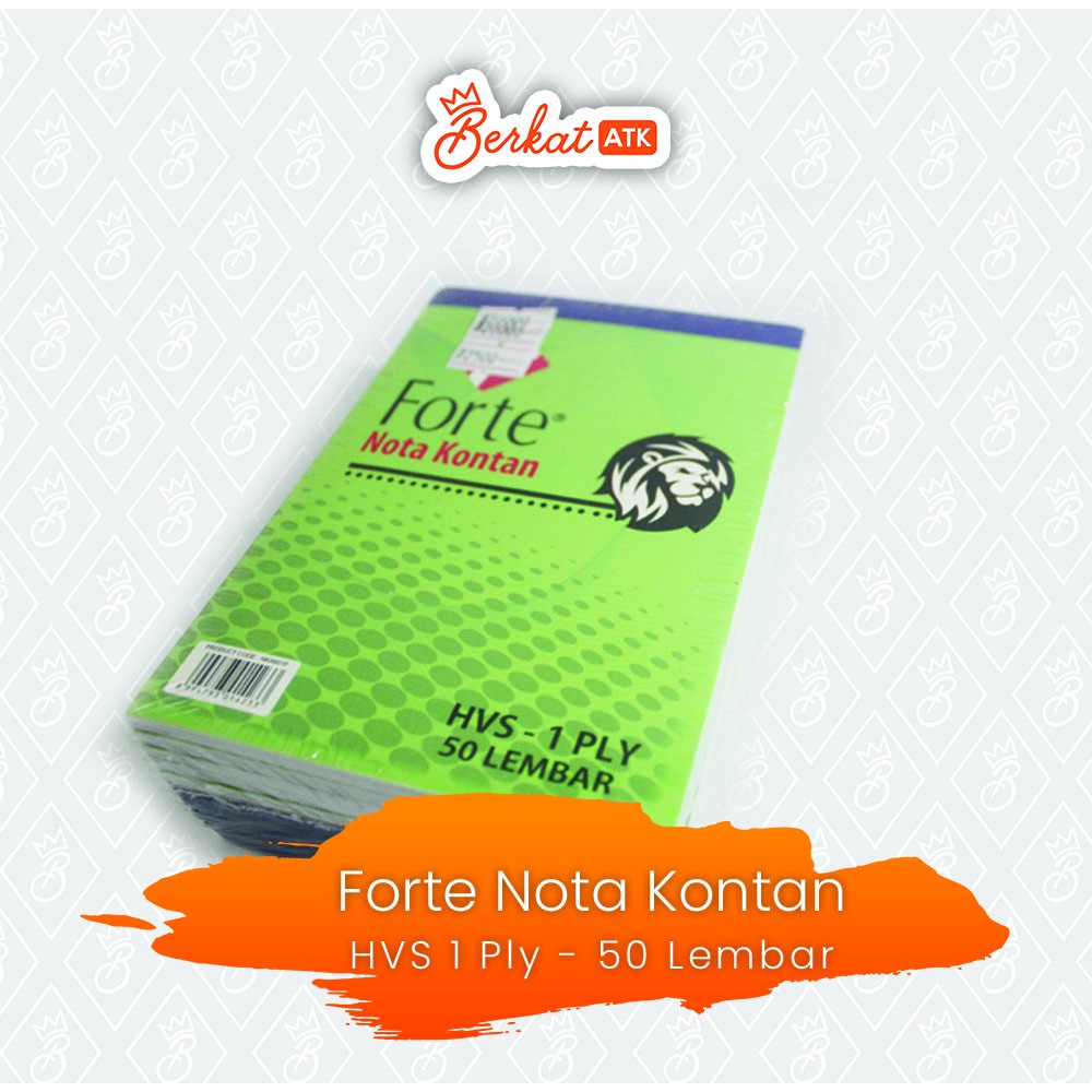 

Nota Kontan Kecil 1 Ply Forte / Buku Nota