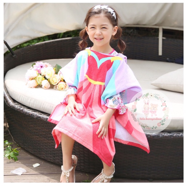  Handuk Baju Karakter  Princess Elsa Peppa Pig George 