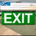 Jual Lampu Exit Led Lampu Darurat Exit Sign Emergency Led Acrylic Shopee Indonesia