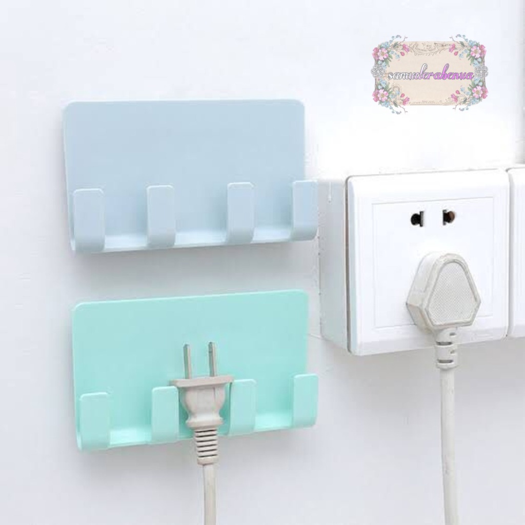 RT108 gantungan hook tempel dapur kamar mandi charger hp 4 kait serbaguna SB3761