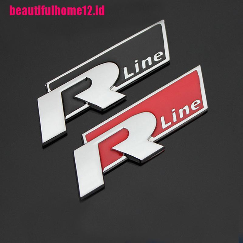 Stiker Emblem / Badge Rline Bahan Metal Untuk Bagasi Mobil VW CC GTI Passat