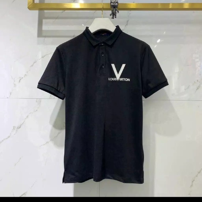 tshirt Baju kaos Kerah Louis Vuitton  - High Quality