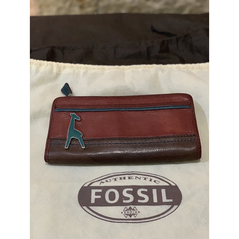 (SOLD) Preloved dompet fossil vintage leather