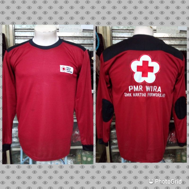 kaos pmi bordir lengkap#kaos pmr