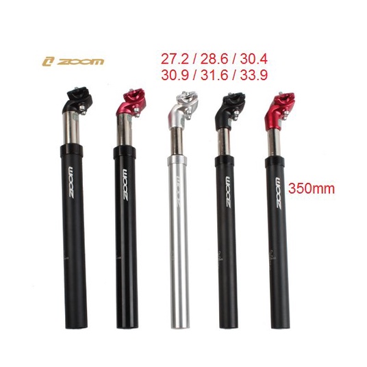 Seatpost ZOOM SUSPENSION 27.2 28.6 30.4 30.9 31.6 33.9 350 mm SEAT POST Alloy SUSPENSI pegas shock s