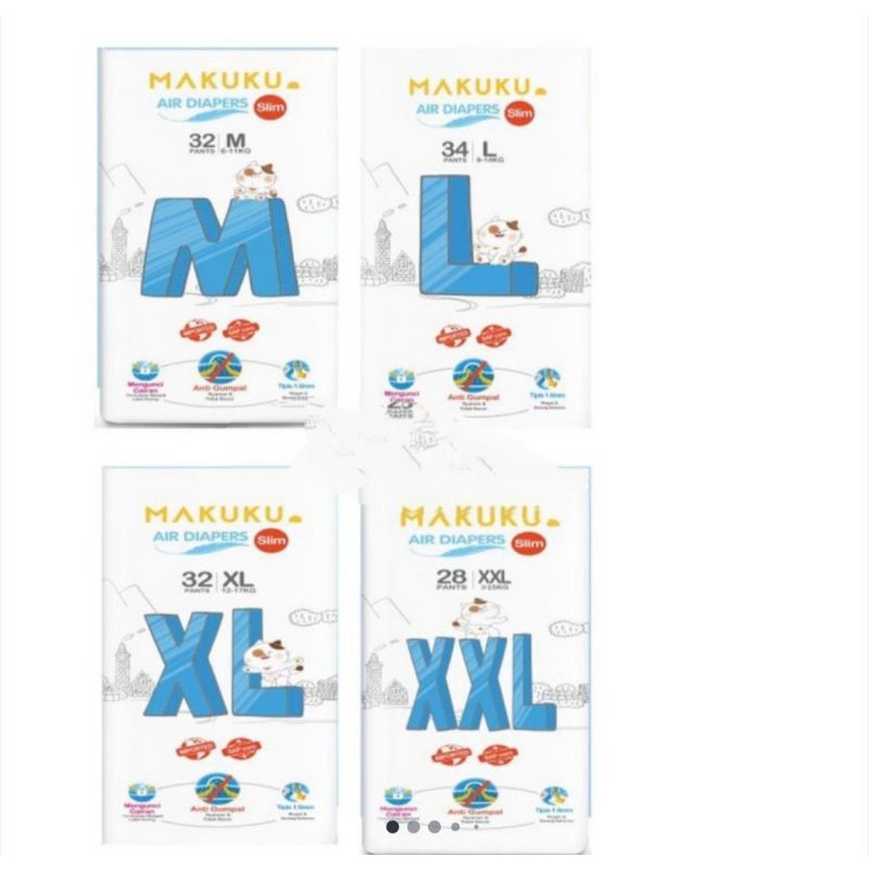Makuku Air Diapers Pants XL32