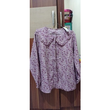 Blouse Bunga Lilac
