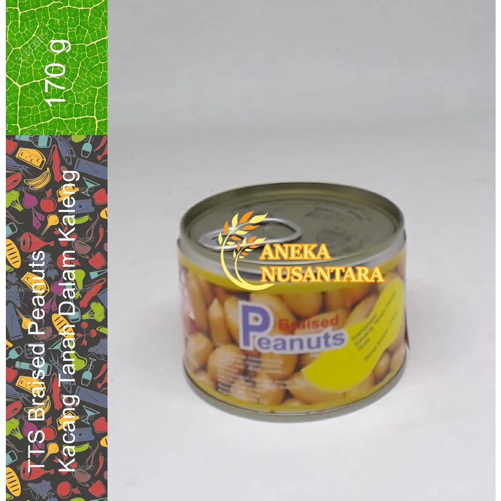 

TTS Braised Peanuts Kacang Tanah Dalam Kaleng/ Makanan Dalam Kaleng 170 g