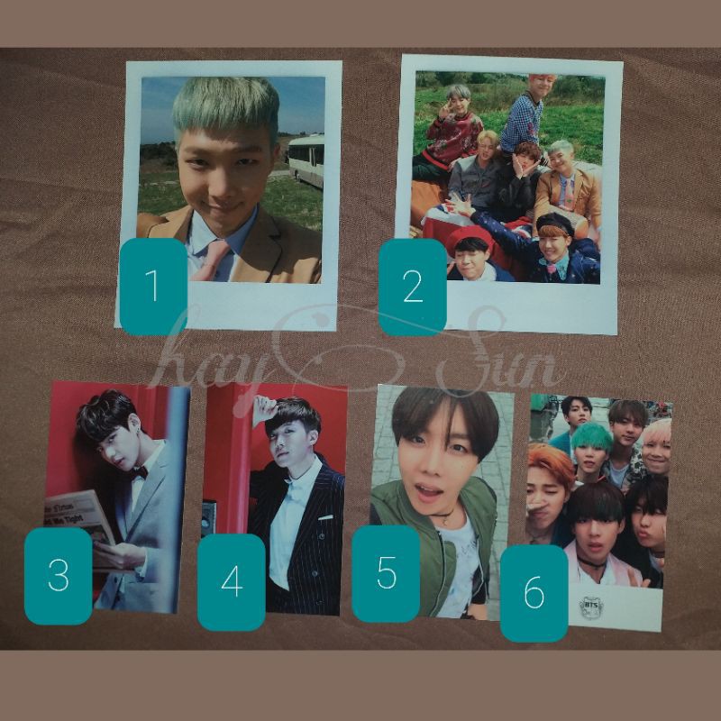 BTS Photocard dan Polaroid Official