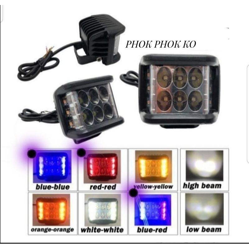 Lampu Tembak Sorot LED CWL Mini 6 Mata Plus Senja Flash 4353