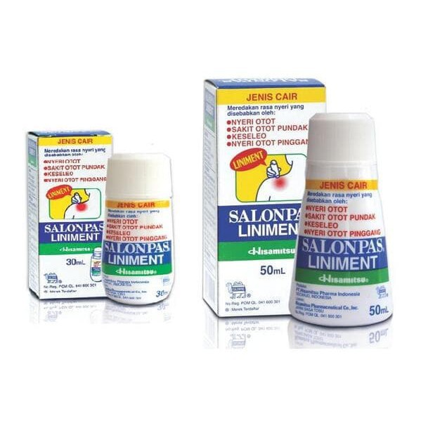 SALONPAS LININMENT CAIR 30 / 50 ML / 100% ORIGINAL