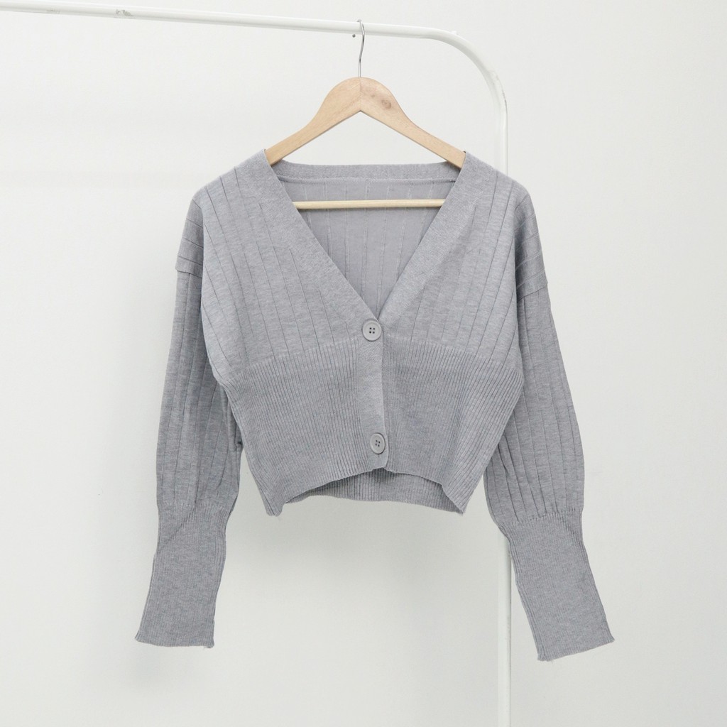 Leizi knit longtop cardy -Thejanclothes