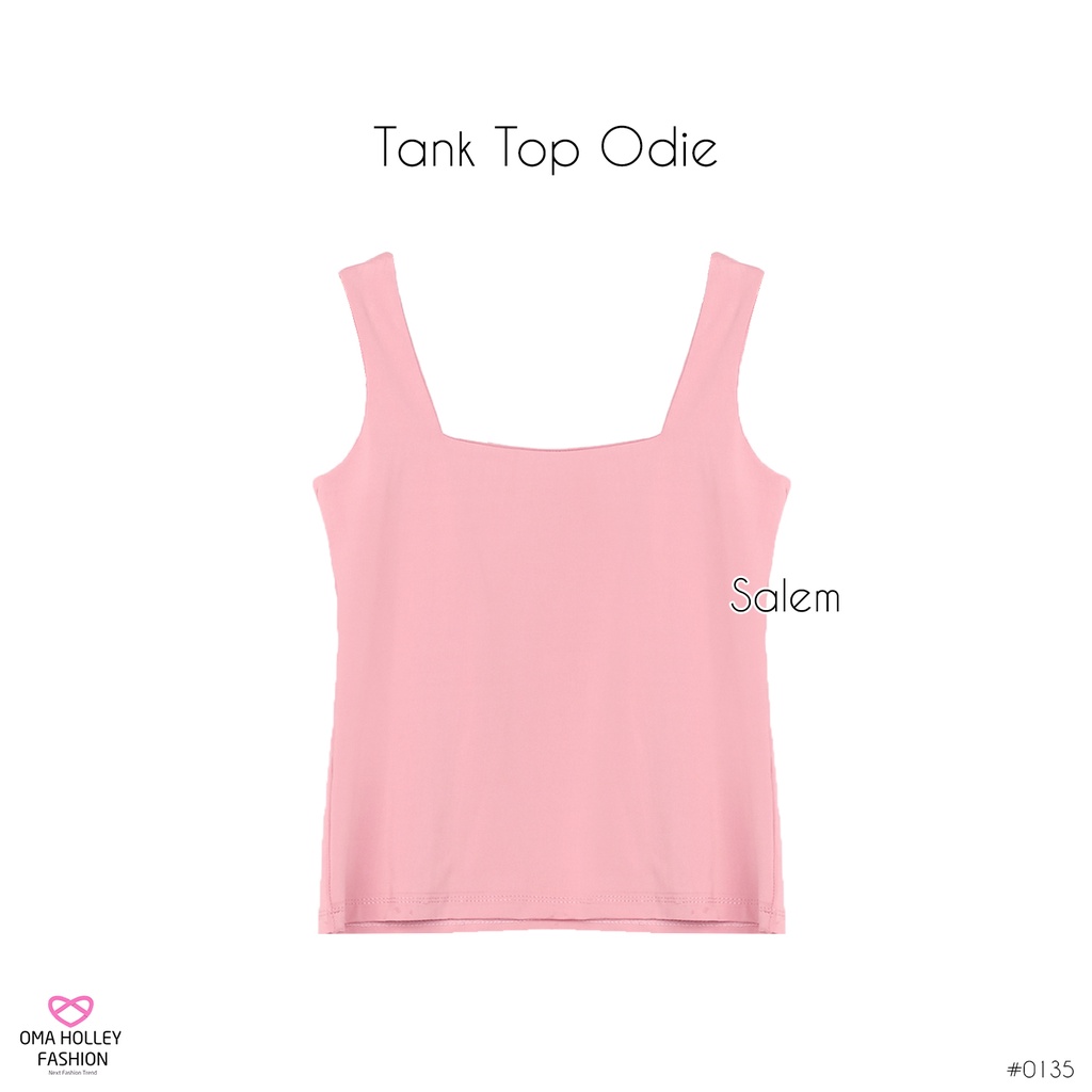 (COD) OH Tank top Long Odie korea Bahu Lebar Wanita (Uniclo) #0135-Salem
