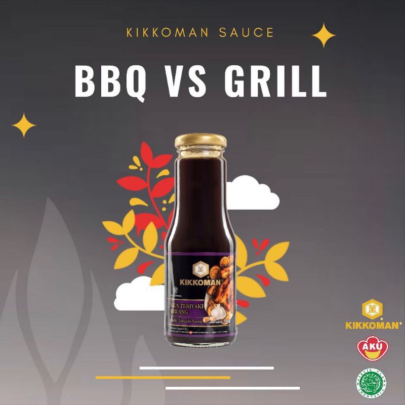 KIKKOMAN Garlic Teriyaki Sauce  300 g Halal | Saus Teriyaki Halal