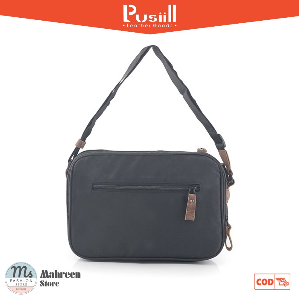 Tas Sling Bag Tas Selempang Pria Premium Komb. Kulit Original Pusiill | XM 039