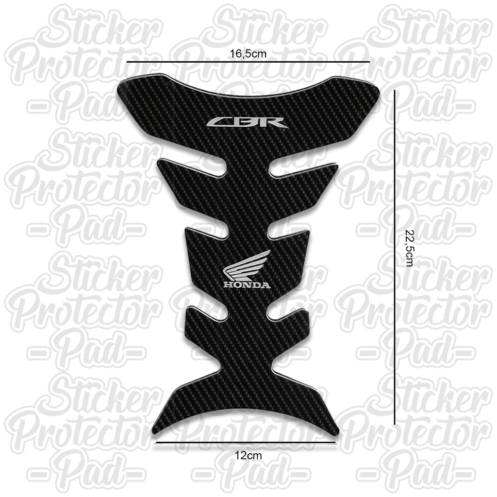 sticker tankpad honda cbr logo universal timbul
