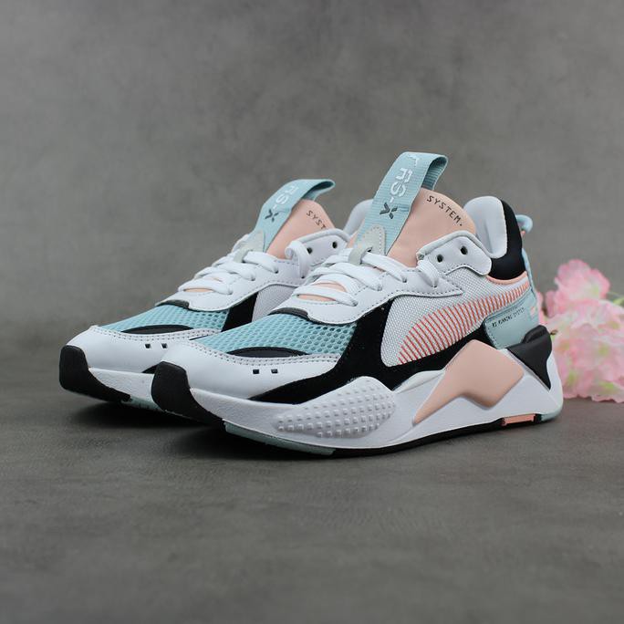 Barang Berkualitas Sepatu Puma RS-X Reinvention White Peach Bud Premium Original Wanita CUCI GUDANG