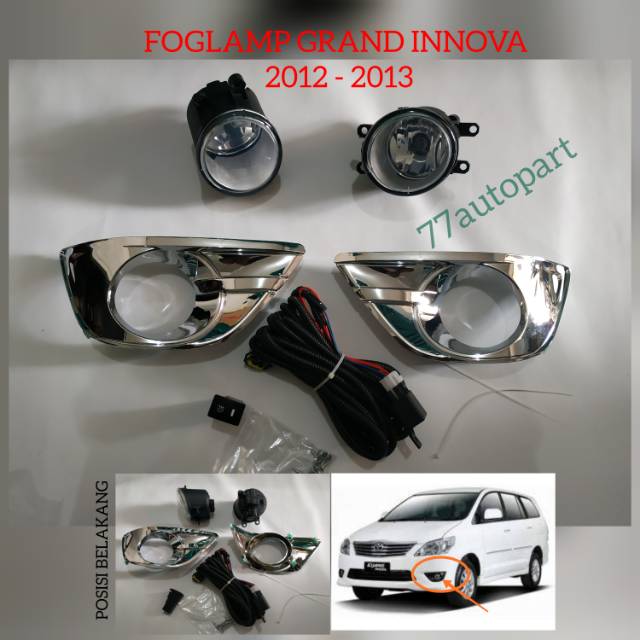 Lampu kabut foglamp grand innova 2012 2013