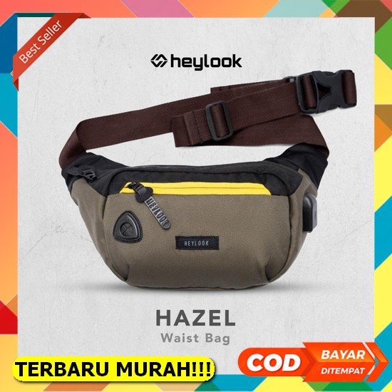 Tas Selempang Pria Branded Import Anti Air Premium Grey Ramsay Ta631G2 Bahu Sling Bag Cowok Keren Di