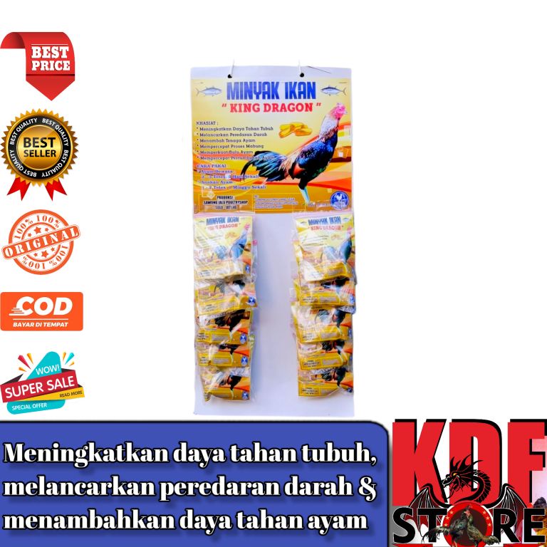 Minyak ikan ayam - king dragon - 1 Renteng